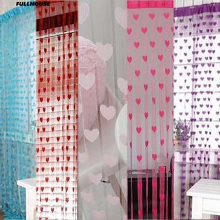 🌹♥ ม่านประตูสตริงผ้าม่าน 1x2m ห้องหน้าต่าง Divider Valance