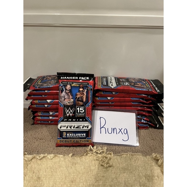 🚨พร้อมส่ง🚨 2022 Panini WWE Prizm Debut Edition Wrestling Hanger Pack