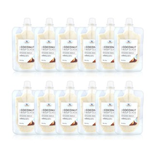 Thaicream สครับมะพร้าว สครับขัดผิว สครับผิว น้ำมันมะพร้าว NATURAL COCONUT BODY SCRUB 40g แพ็ค 12 ชิ้น588