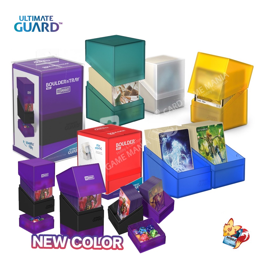 [Ultimate Guard][Deck Box] กล่องเก็บการ์ด Boulder Deck Box 80/100+  (Pokemon TCG, Magic the Gathering)