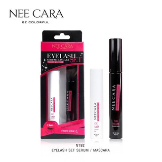 มาสคาร่า N192 NEE CARA Eyelash Set Serum Mascara มาสคาร่า นีคาร่า เซรั่ม