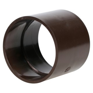 CONNECTOR ROUND RAINGUTTER DRAK BROWN ข้อต่อตรง SCG SMART สีน้ำตาลเข้ม รางน้ำฝนและรางน้ำทิ้ง งานหลังคา วัสดุก่อสร้าง CON