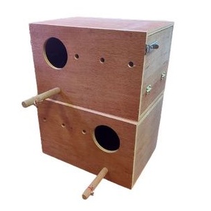 กล่องนกค็อคคาเทล(cockatiel) กล่องเพาะนก กรีนชี้ค รังนก กล่องไม้