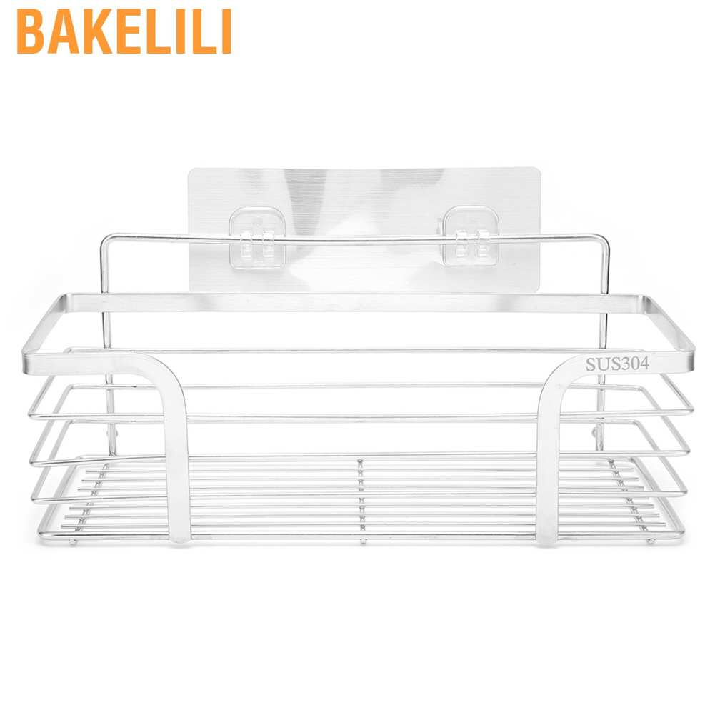 Bakelili Hair Salon Basket Shelf Stainless Steel Shampoo Conditioner