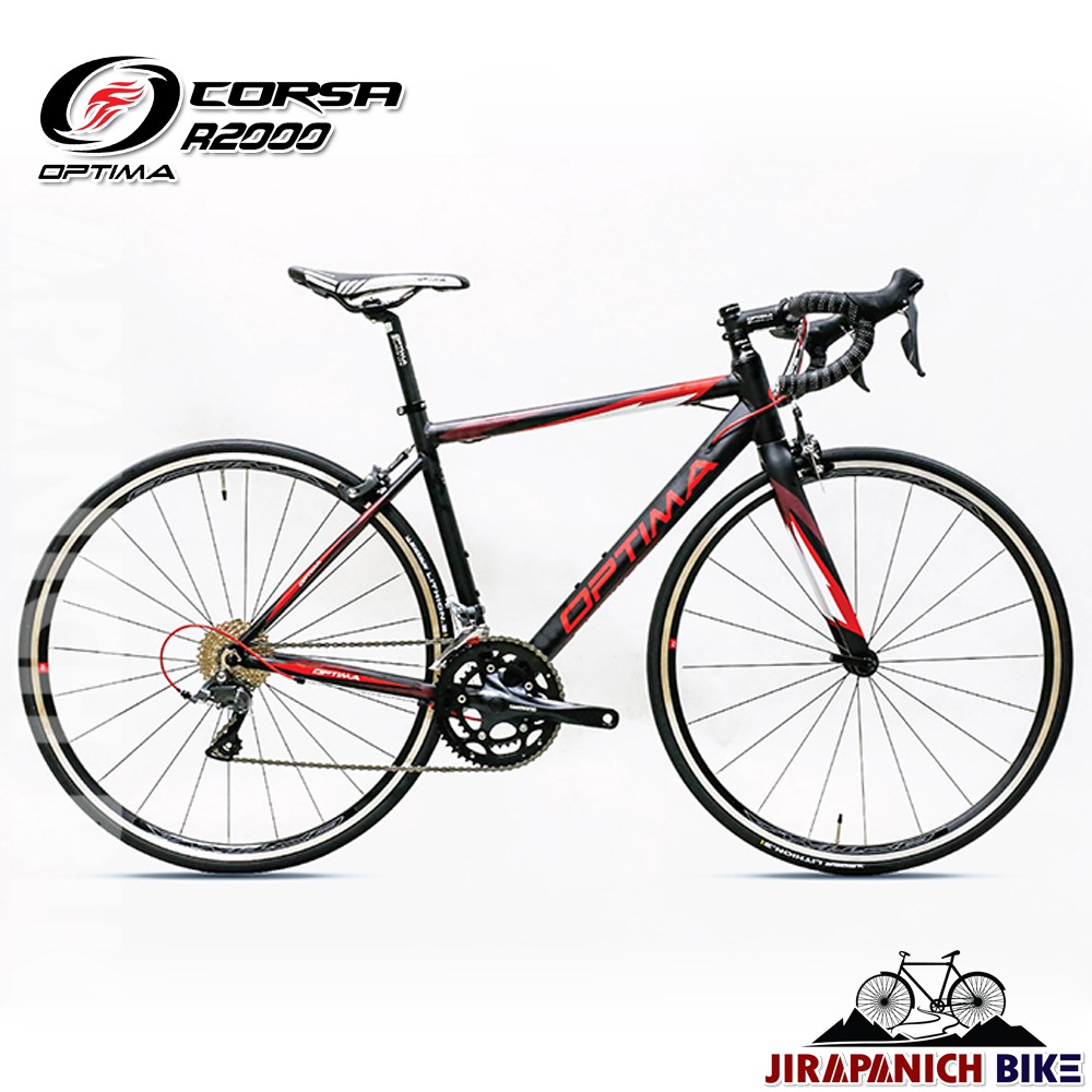 (ลดสูงสุด300.- พิมพ์HV2DMY)จักรยานเสือหมอบ OPTIMA รุ่น CORSA R2000 (ปี 2021, 16 สปีด, ตัวถังอลูมิเนียมอัลลอยด์)