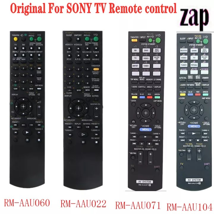 รีโมทคอนโทรลเครื่องเล่น DVD Blu-ray ของ Sony
