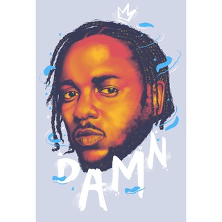 โปสเตอร์ Kendrick Lamar เคนดริก ลามาร์ Poster แร็ปเปอร์ Rapper Hiphop ฮิปฮอป โปสเตอร์ รูปภาพ ตกแต่งผนัง Music ตกแต่งบ้าน