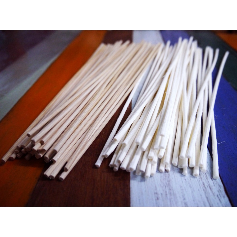 ก้านไม้ดูดน้ำหอม ก้านหวายกระจายกลิ่น ขนาด 3/3.5mm ความยาว 8/10/12/15 นิ้ว 10/20/50 กรัม เลือกสี ขนาด และความยาวได้