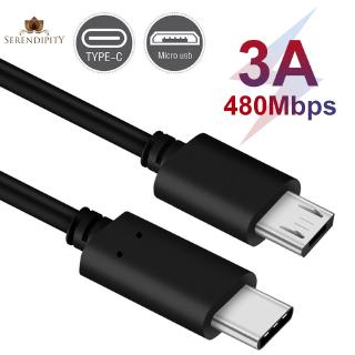 ( High Quality ) อะแดปเตอร์สายชาร์จ Type C ( Usb - C ) To Micro Usb