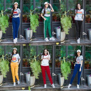 (5510) Set 2 ชิ้น เสื้อยืดคอกลม+กางเกงขายาว