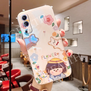 In Stock เคส VIVO Y72 5G / Y20S [G] Soft Phone Casing ins Glitter Rhinestone Cartoon Cute Gril Bling Girlish Heart Cover เคสโทรศัพท์ Y20SG G Case