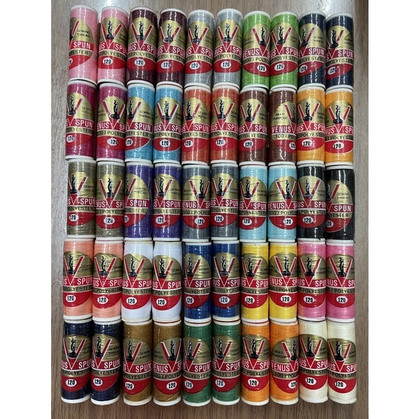 ด้ายวีนัส วีสปัน หลอดเล็ก (Venus V-spun)*จัดส่งสินค้าขั้นต่ำ 7 หลอดนะคะ*🙏🏻🙏🏻🙏🏻