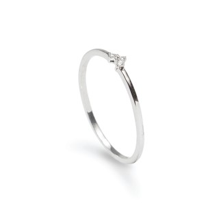 RAVIPA - Little Heart Ring - แหวนเงินแท้ชุบทองคำขาว