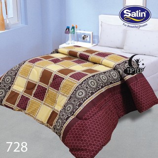 Satin ผ้าปูที่นอน (รวมผ้านวม) ลาย 728 ลิขสิทธิ์แท้