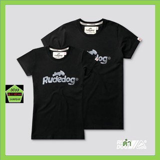 Rudedog เสื้อคอกลม ชาย หญิง รุ่น Logo21 สีดำ