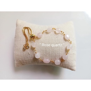 ข้อมือฟรีฟอม"ROSE QUARTZ"โรสควอตซ์