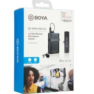 💥💥พร้อมส่ง💥💥BOYA WM4 PRO-K3 Wireless Microphone FOR IOS 🚩🚩รับประกัน 1 ปี🚩🚩