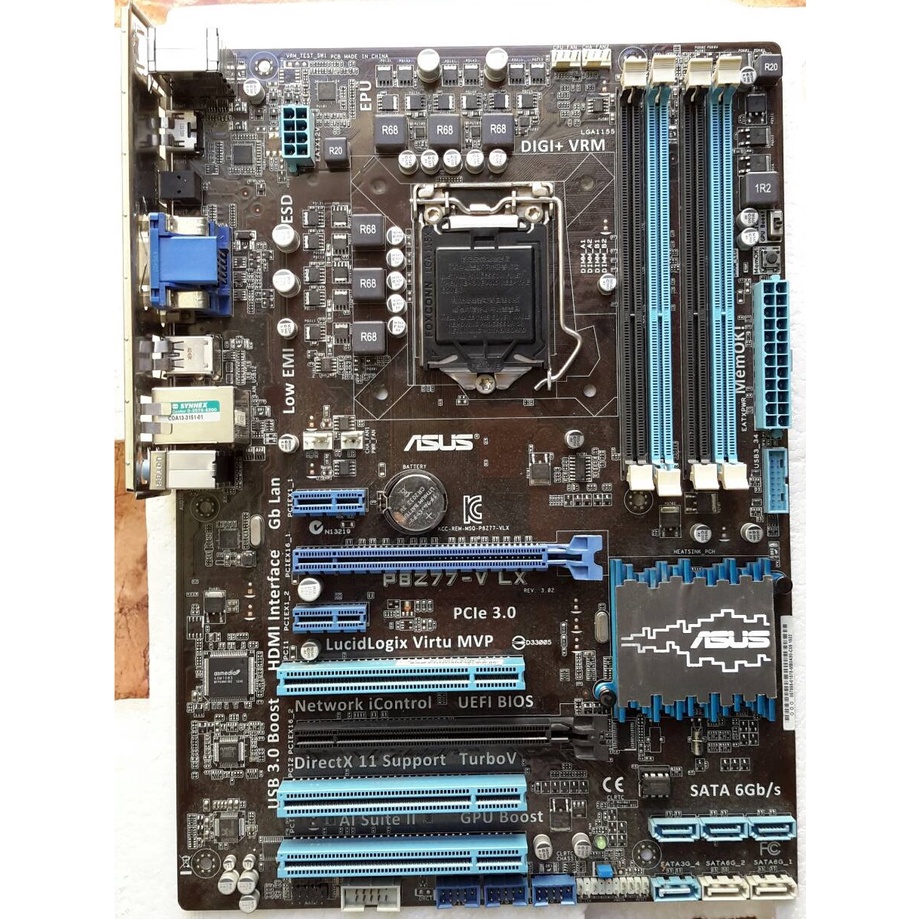 Mainboard Asus P8Z77-V LX Socket 1155 Gen2 และ Gen3พร้อมเพทหลัง (Non COD) ไม่รองรับการสั่งซื้อแบบ CO
