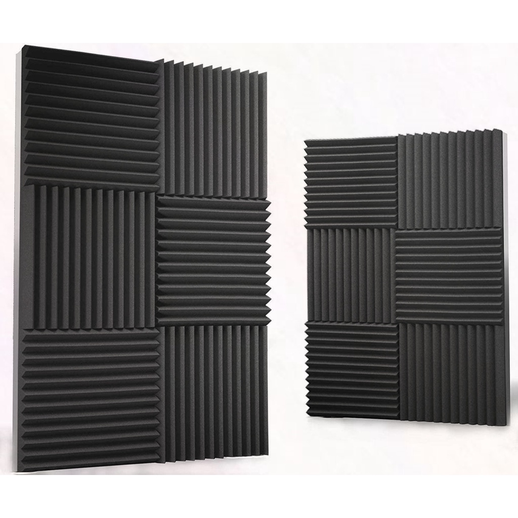เเผ่นเก็บเสียง 12เเผ่น แผงโฟมอะคูสติก แผ่นกันเสียง มีให้เลือกหลายสี Acoustic Panels 30×30×1.5cm - รูปที่ 5