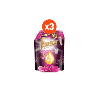 [แพ็ค3ขายดี] Fineline ไฟน์ไลน์ปรับผ้านุ่ม แอลลิแกนซ์ กลิ่น Sweet Scent สูตรเข้มข้นพิเศษ สีชมพู 1300 มล.