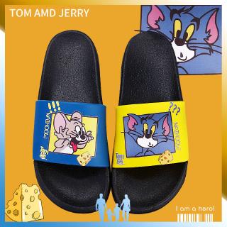 TOM And Jerry slippers couple student cartoon slippers casual bathroom non-slip soft bottom sandals and slippers