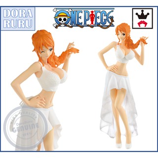 Banpresto Figure One Piece Figure - Lady Edge Wedding Nami (White Dress) - ฟิกเกอร์วันพีช นามิ ญี่ปุ่นแท้ แมวทอง