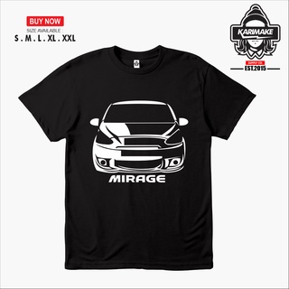 เสื้อยืด พิมพ์ลายรถยนต์ Karimake Mitsubishi Mirage สําหรับผู้ชายS-5XL