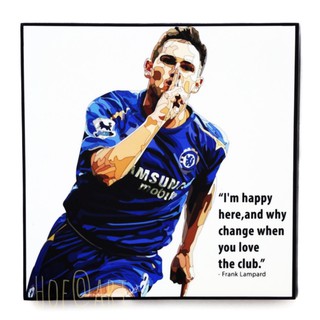 Frank Lampard #2 แฟรงค์ แลมพาร์ด Chelsea เชลซี รูปภาพ​ติด​ผนัง​ pop art ฟุตบอล​ กรอบรูป​​ ของขวัญ​​ แต่งบ้าน รูปภาพ