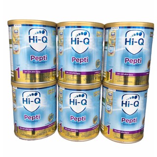 (6 กระป๋อง) Dumex HiQ Pepti ไฮคิวเปปติ นมผงสำหรับเด็กแพ้โปรตีนนมวัว ขนาด 400g EXP05/05/2023