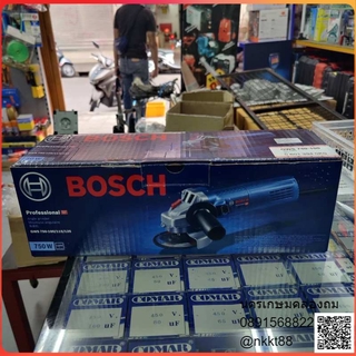 GWS750-100 เจียร 4 นิ้ว 750W ไฟฟ้า รุ่นใหม่ ฝาลูกปืน โลหะ ทน อึด ของแท้ german bosch