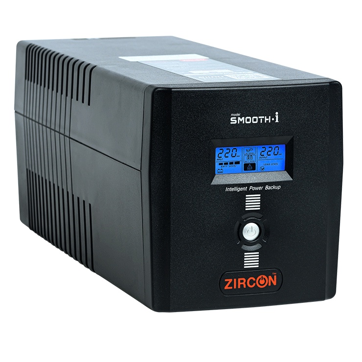 UPS (เครื่องสำรองไฟฟ้า) ZIRCON รุ่น Smooth-I (1200VA/720W) 8 เต้ารับสำรองไฟ | 2 ช่องเสียบ Printer และอื่นๆ ประกัน 2 ปี