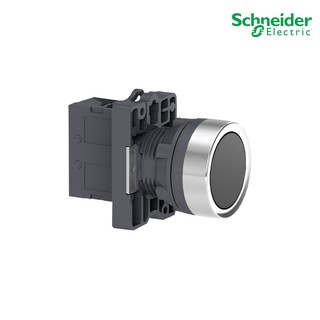 Schneider Electric - สวิตช์ปุ่มกด ขนาด 22 mm, แบบกดเด้งกลับ, สีดำ, 1NO_XA2EA21 ที่ร้าน PlugOn