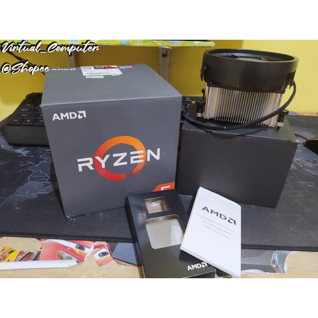Ryzen 5 1600 6Core/12Thread boost ซ็อกเก็ต 3.6Ghz AM4 พร้อมแก้ไขเกม