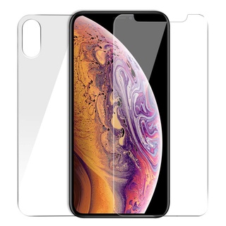 GLASS For  ไอโฟน XS-MAX 10D BACK-REAR 2PCS (2176)