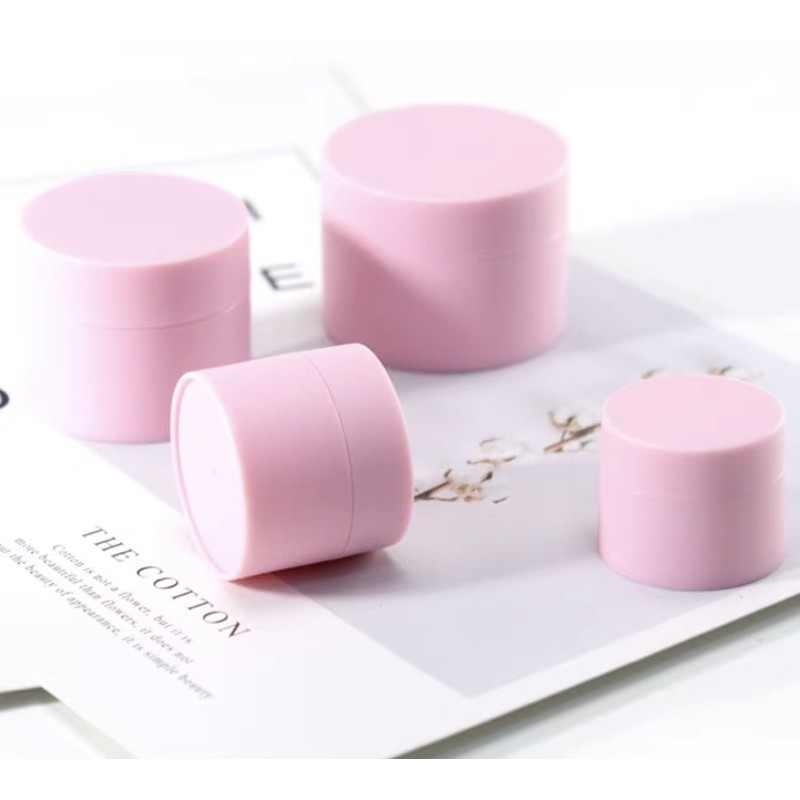 ราคาถูกคุณภาพดี กระปุกครีม ตลับครีม ทรงกลมสีพาสเทล 2ชั้น 15/30/50/100/120 g พร้อมส่งในไทย ขาว/ดำ/ชมพ