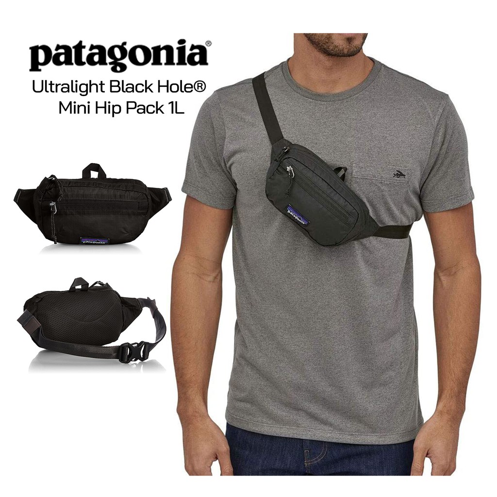 พร้อมส่ง Patagonia Ultralight Black Hole Mini Hip Pack ขนาด 1 L กระเป๋าสะพายไหล่ กระเป๋าคาดอก กระเป๋าคาดเอว น้ำหนักเบา