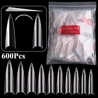 เล็บปลอม เล็บปลอมแบบต่อปลายเล็บ  600 ชิ้น