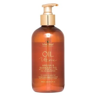 ❤️ไม่แท้คืนเงิน❤️ Schwarzkopf Oil Ultime Argan &amp; Barbary Fig Oil-In-Shampoo 300ml. แชมพูสำหรับเส้นผมปานกลางถึงผมเส้นใหญ่