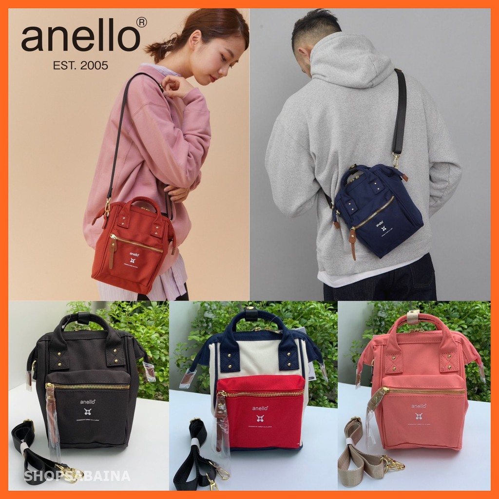Anello แท้100% Canvas Tiny shoulder bag กระเป๋าสะพายข้าง กระเป๋าสะพายไหล่