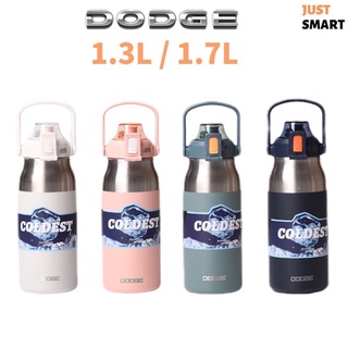 DODGE กระบอกน้ำ  กระบอกน้ำเก็บความเย็น1.7L/1.3L แท้งค์เก็บอุณหภูมิ สแตนเลส316 มีหูหิ้ว กระติกน้ำเก็บความร้อน