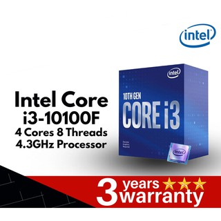 CPU (ซีพียู) INTEL 1200 CORE I3-10100F 3.60 GHz ประกัน 3 ปี