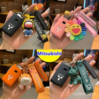 【Ax·safe】เคสกุญแจรถยนต์ ซิลิโคน กันน้ํา สําหรับ Mitsubishi Mirage G4 Xpander Montero Sport Strada Outlander PHEV พวงกุญแจรถยนต์ พวงกุญแจ อุปกรณ์แต่งรถยนต์ พวงกุญแจรถ ซองใส่กุญแจรถ ซองใส่กุญแจรถ