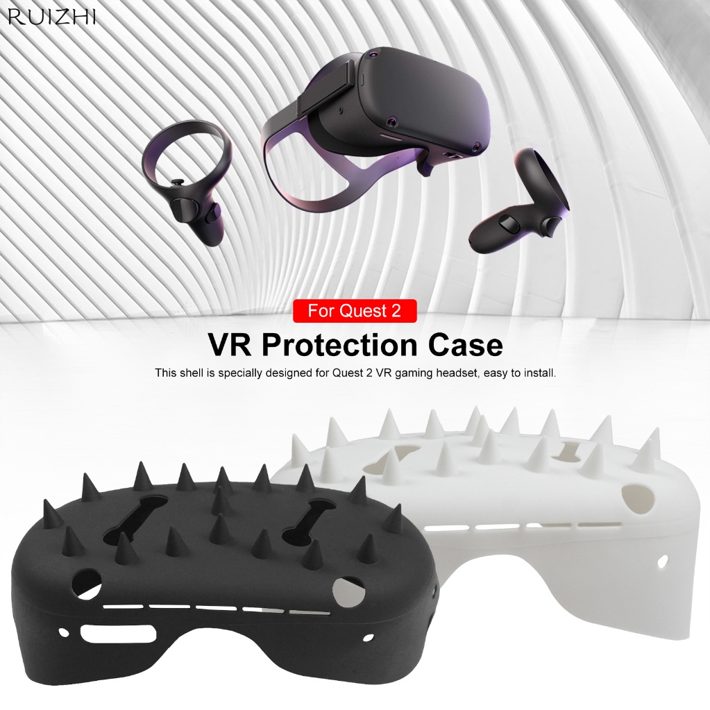ป้องกันรอยขีดข่วน VR สําหรับ Oculus Quest 2 VR ชุดหูฟัง Shell Cap Protector เคสซิลิโคนสําหรับ Oculus