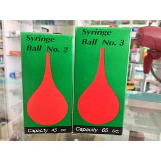 Syringe Ball ลูกยางแดงดูดน้ำมูก 2 ขนาด เบอร์ 2 และ 3