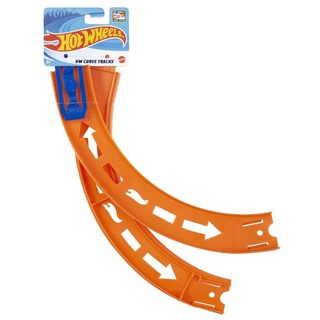 Hot wheels Curve Tracks รางโค้ง​ สีส้ม