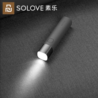 Xiaomi SOLOVE ไฟฉาย X3s USB Type-C ชาร์จไฟได้ ไฟฉายไฟฟ้า ความสว่าง EDC 3000mAh พาวเวอร์แบงค์ Mini LED