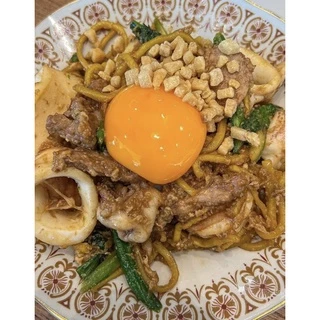 หมี่เหลืองหาดใหญ่ผลิตเองสดใหม่ทุกวันขนาดบรรจุ450กรัม