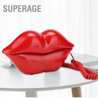 Superage Wx-3061 โทรศัพท์มือถือรูปริมฝีปากน่ารักมัลติฟังก์ชั่นสําหรับตกแต่งบ้าน