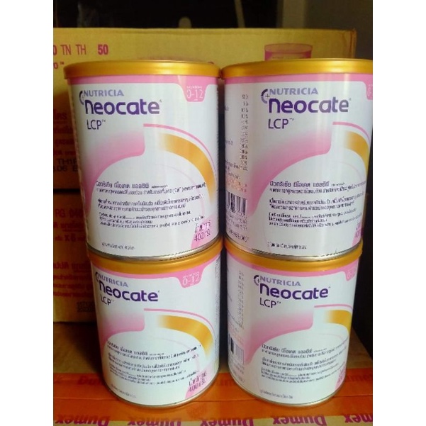 นีโอเคตNeocateอาหารทารกสูตรกรดอะมิโนครบถ้วนสำหรับทารกที่มีภาวะภูมิแพ้(Neocate LCP)ขนาด400กรัมยกลัง4ป๋อง