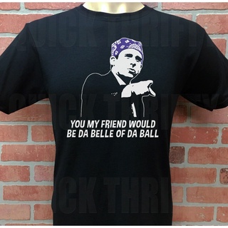 เสื้อยืด ผ้าฝ้ายแท้ พิมพ์ลาย Michael Scott Prison Mike แฟชั่นยอดนิยม สําหรับผู้ชาย และสํานักงาน